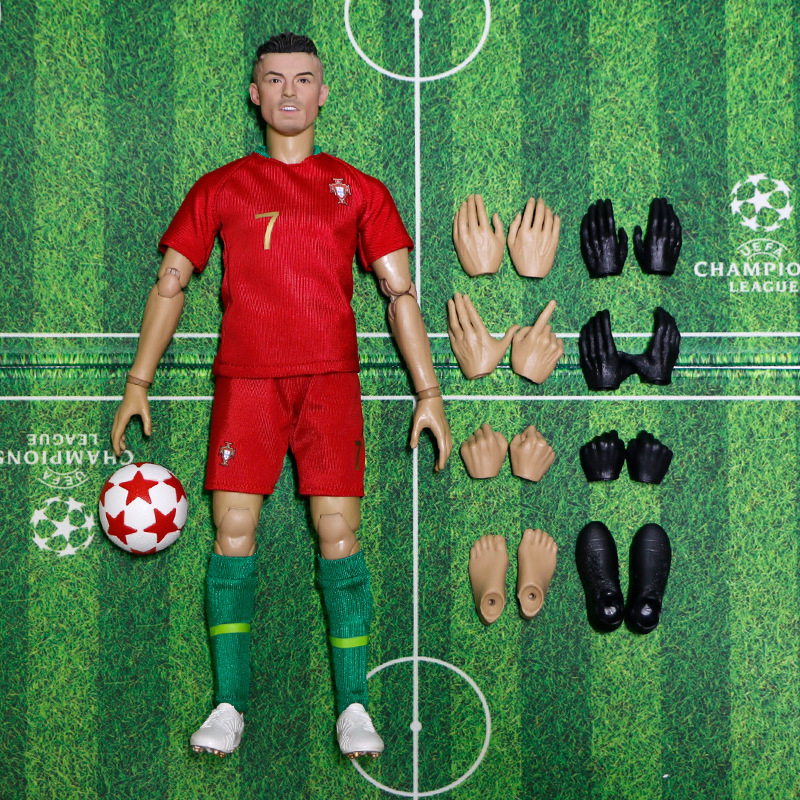 OEM custom hot sale mini soccer action figure Cristiano Ronaldo 03 resin plastic ABS PVC mini action figure model for collection