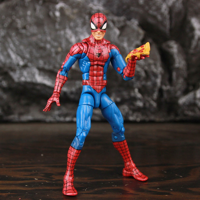 Marvel Classic Spider Man 6" Action Figure Clothing Amazing Pizza Red Blue Spiderman Peter Parker Legends one:12 Toys Doll Model