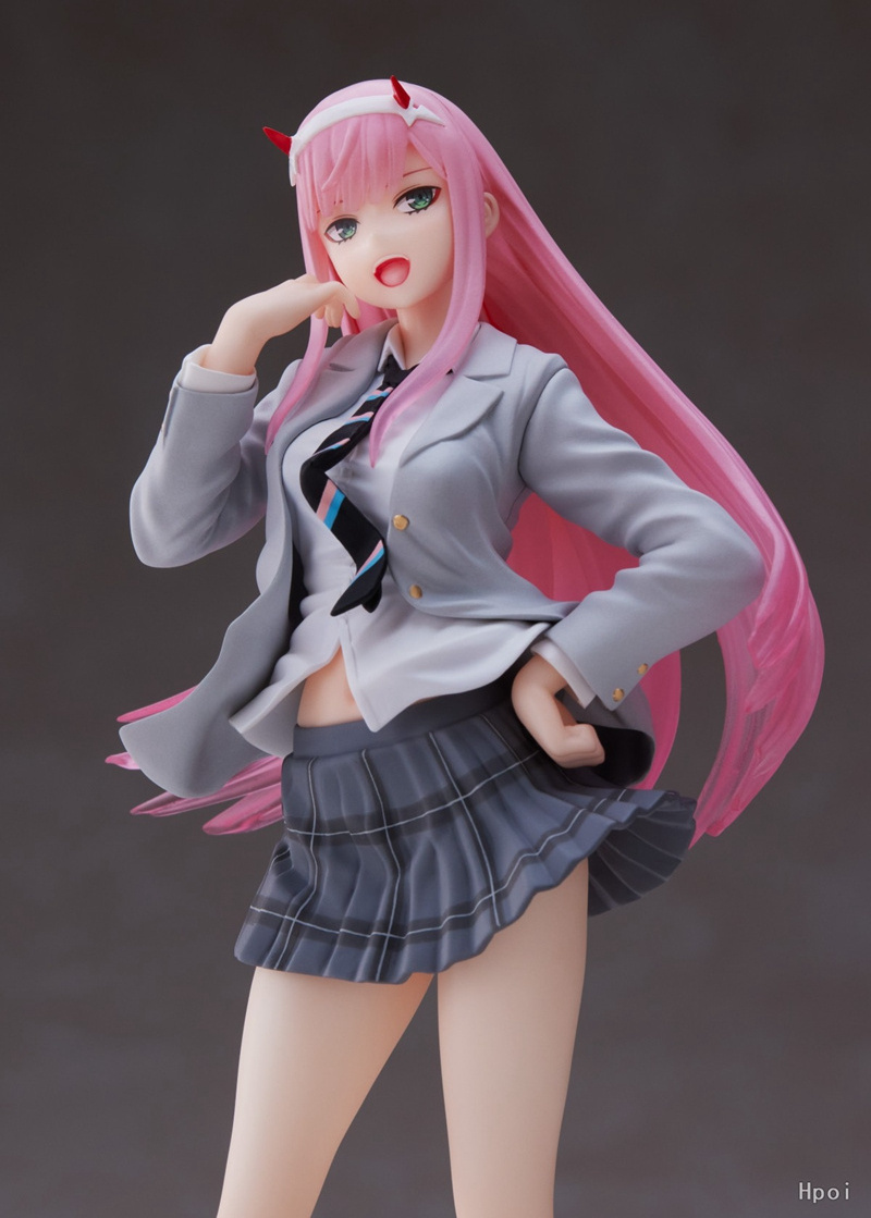 18cm DARLING in the FRANXX Anime Figure Zero Two Action Figure Uniforms Sexy Gril Figurine PVC Adult Collection Model Doll Toys