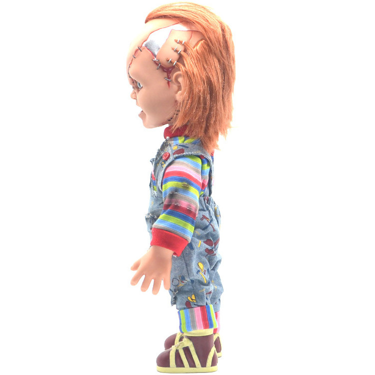 Custom New Style chucky doll Toys Horror Movie Sculpture Resin Craft Horror Doll toy Halloween Scary Halloween Decorations