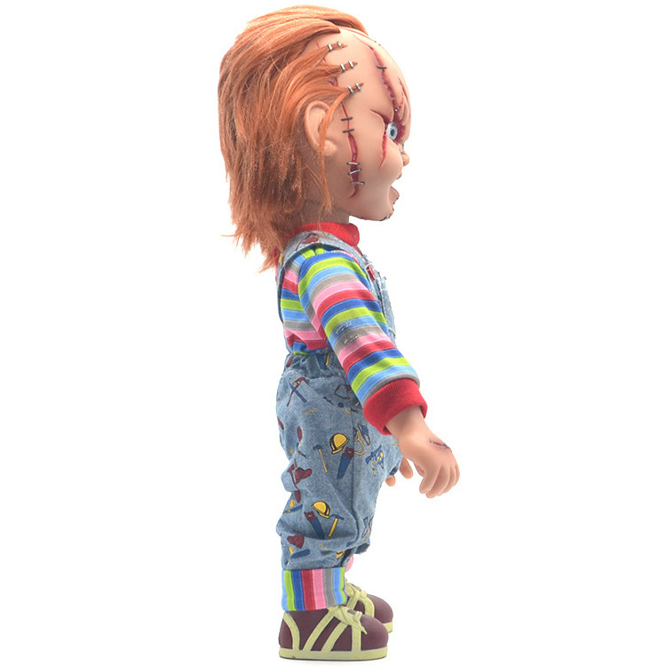 Custom New Style chucky doll Toys Horror Movie Sculpture Resin Craft Horror Doll toy Halloween Scary Halloween Decorations