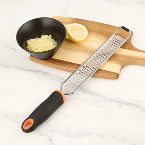 Stainless Steel Kitchen Tool with Protective Cover Sharp Grater for Cheese Ginger Garlic and Chocolate Lemon Zester