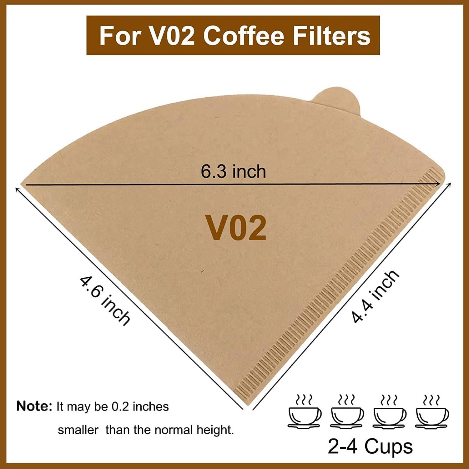 Wholesale Coffee Filter Paper Office Use Coffee Maker Brown Disposable Coffee Paper Filters