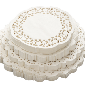 China Manufacturer Supply 100%Wood Food Grade Paper Lace Doilies Greaseproof Paper Doilies