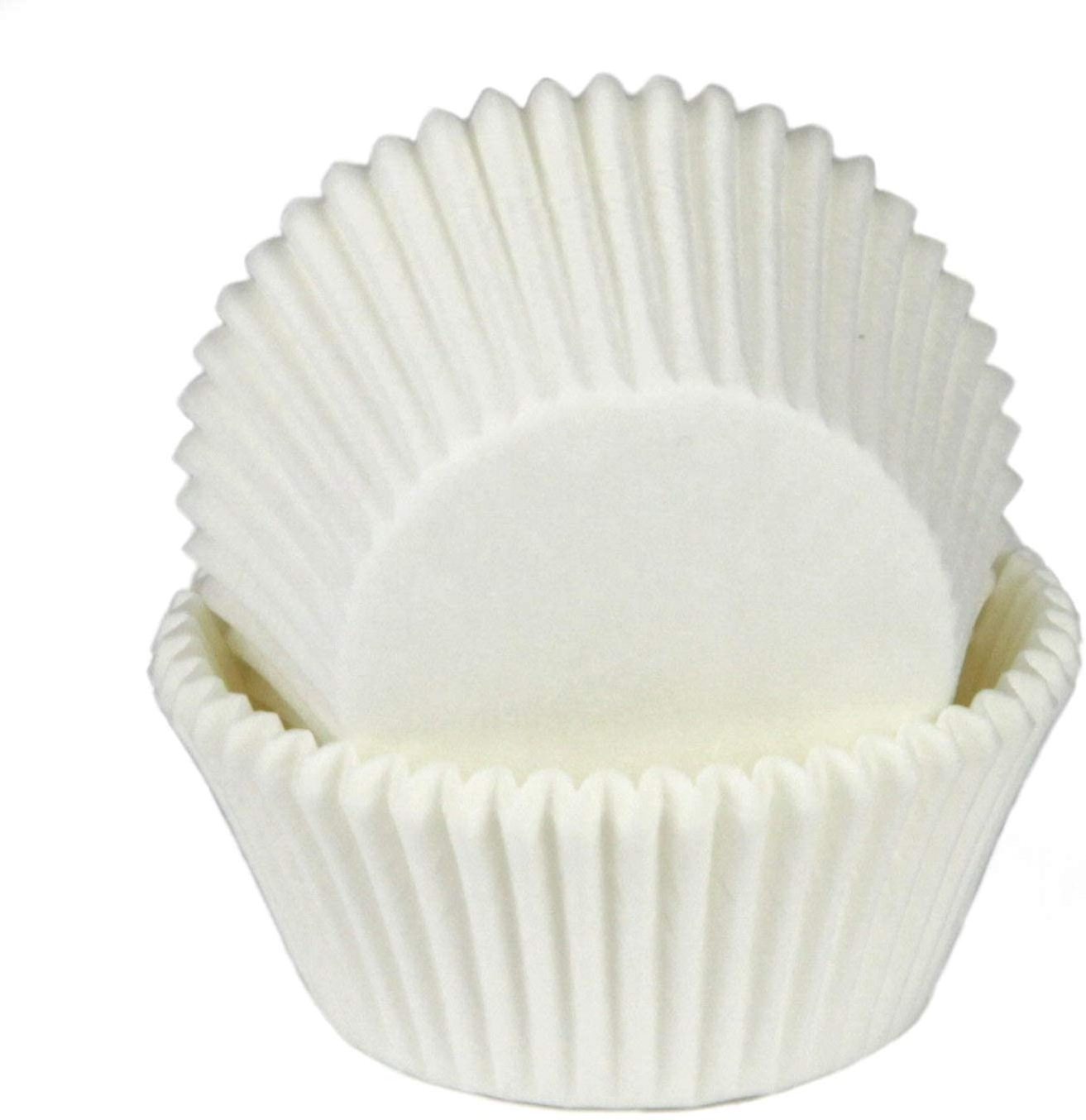 Factory Direct-sale Grease Proof Disposable Cake Cups  White Color On Stock Paper Baking Cup cake molds