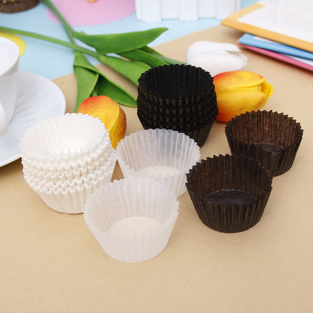 Manufacture White Paper Cake Cups Disposable Paper Cupcake Greaseproof Cake Mold High Temperature Resistance Paper Cupcake Liner