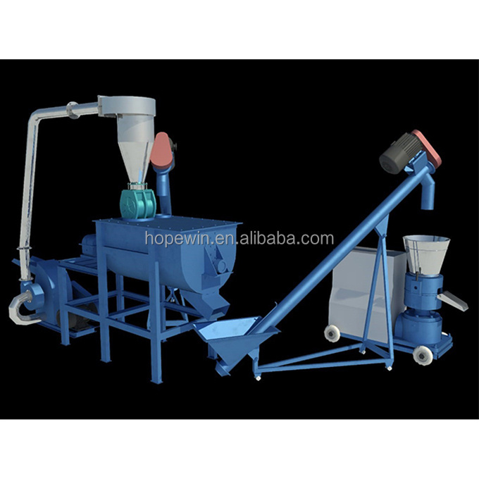 small poultry feed grinder and mixer, small scale poultry feed mill production line