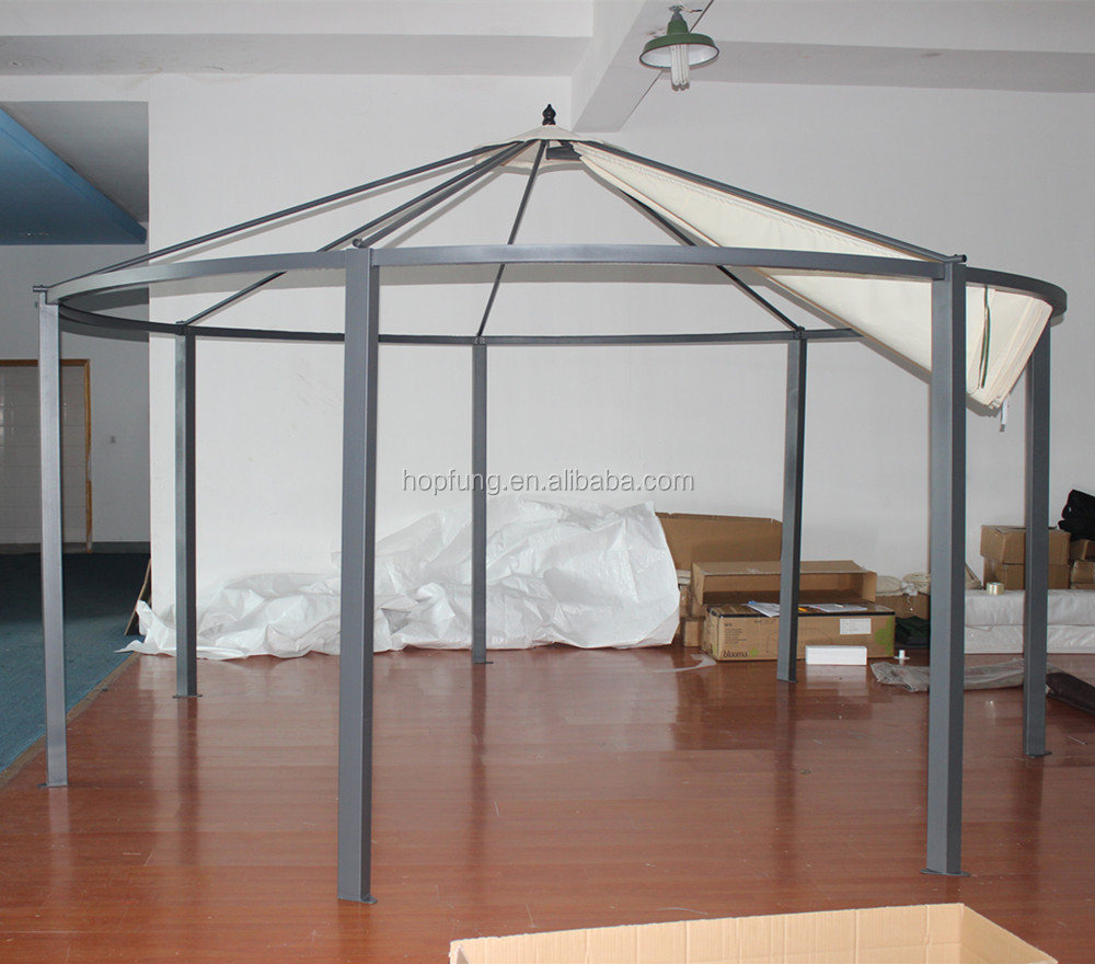 dia4.5*2.85m garden outdoor steel round metal gazebo