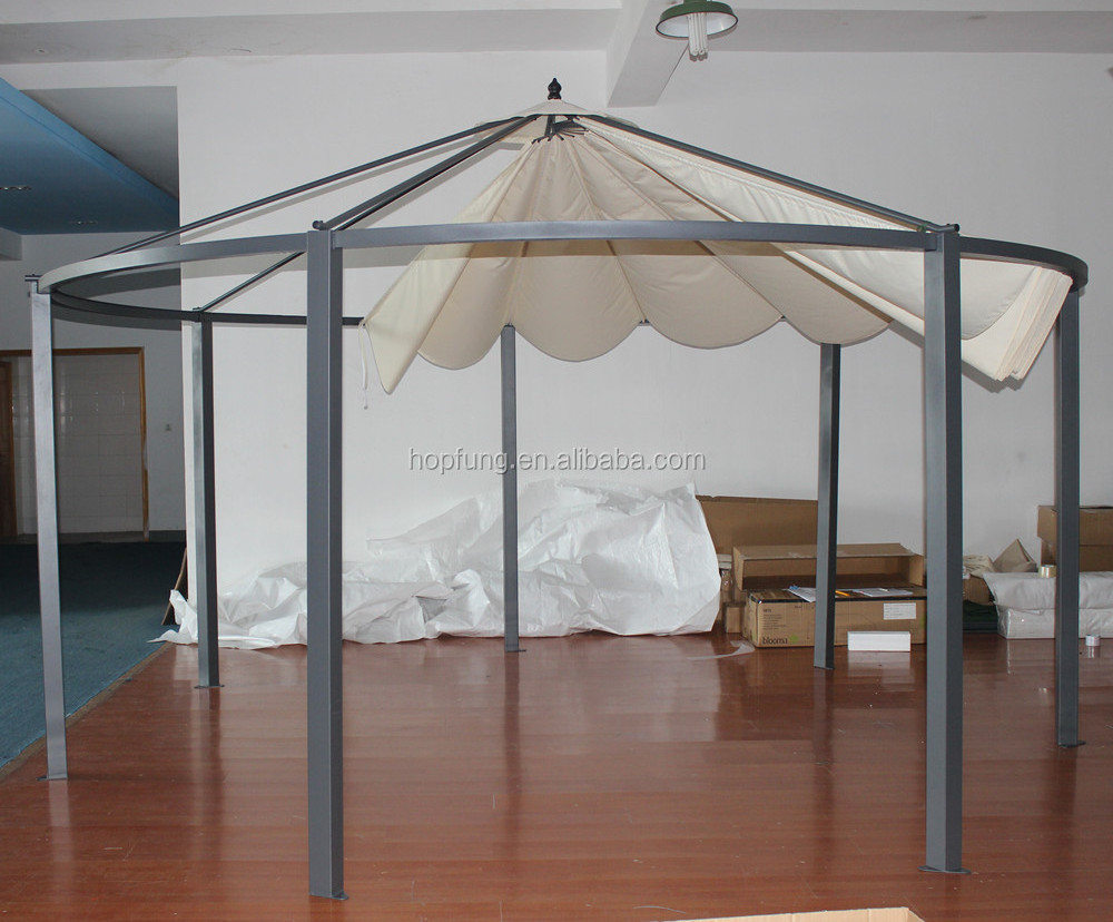 dia4.5*2.85m garden outdoor steel round metal gazebo