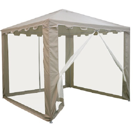 polyester canopy gazebo with mosquito net