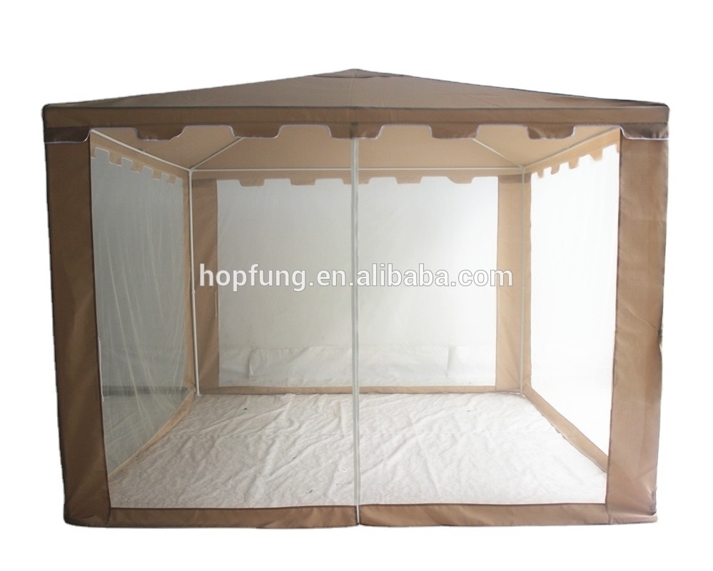 polyester canopy gazebo with mosquito net