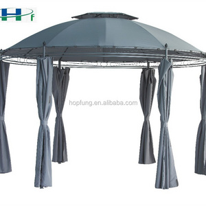 dia3.5m double-roof garden round metal gazebo