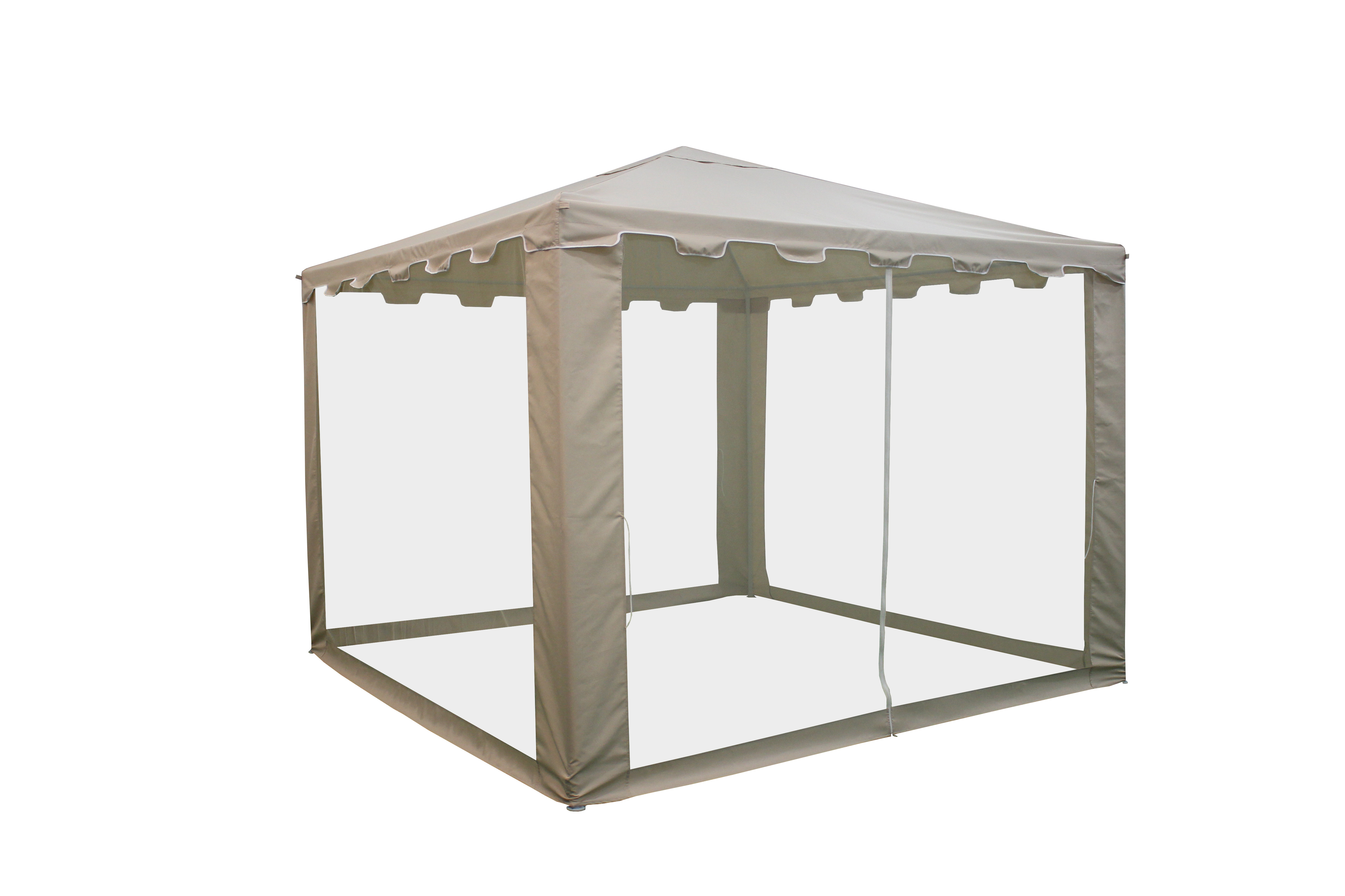 polyester canopy gazebo with mosquito net