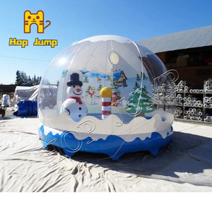 Hot Sale Giant Christmas Inflatable Snowglobe Outdoor Human Size Inflatable Snow Globe Booth