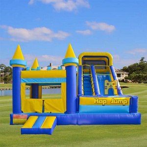 Wet dry bounce house inflatable bouncy castle water slide commercial for kids adults