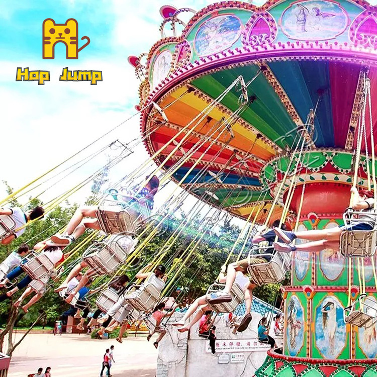 Amusement park rides  Chairoplane Fairground Chair O Plane Chain The Swing Carousel Big Flying Chair Ride At Fair For Sale