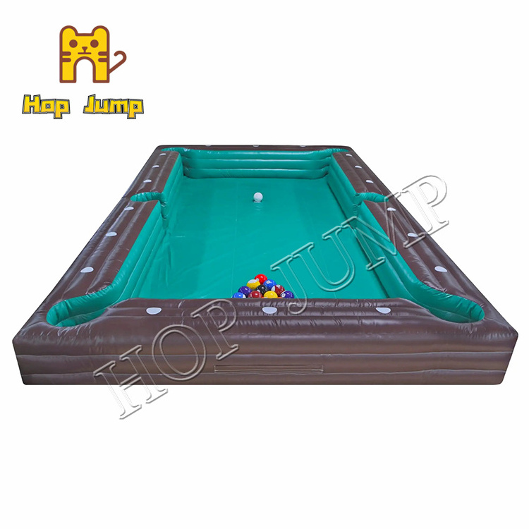 Interactive inflatable pool table soccer ball inflatable billiard table games for kids and adults