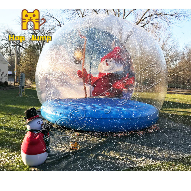 Hot Sale Giant Christmas Inflatable Snowglobe Outdoor Human Size Inflatable Snow Globe Booth