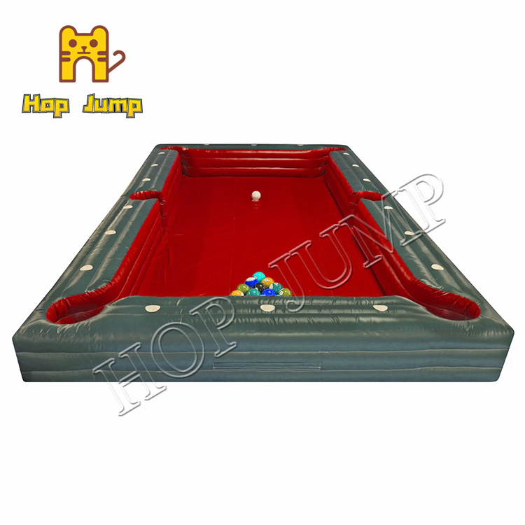 Interactive inflatable pool table soccer ball inflatable billiard table games for kids and adults