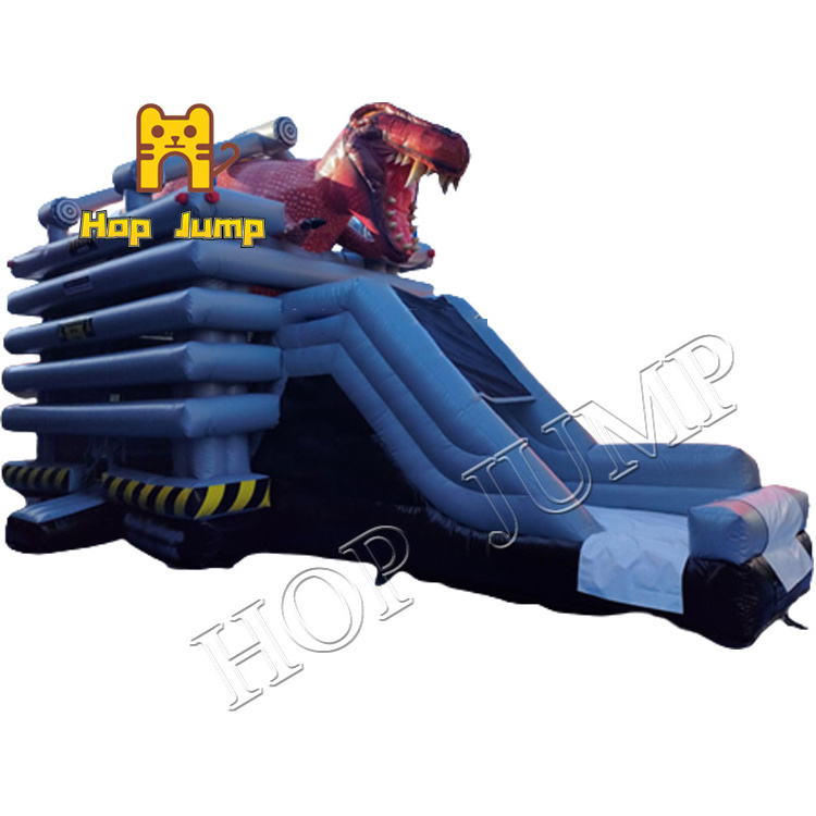 2022 Hot Sale Commercial Cheap inflatable dinosaur bouncer  Jumping Bouncy Castle with Slide for children and adults