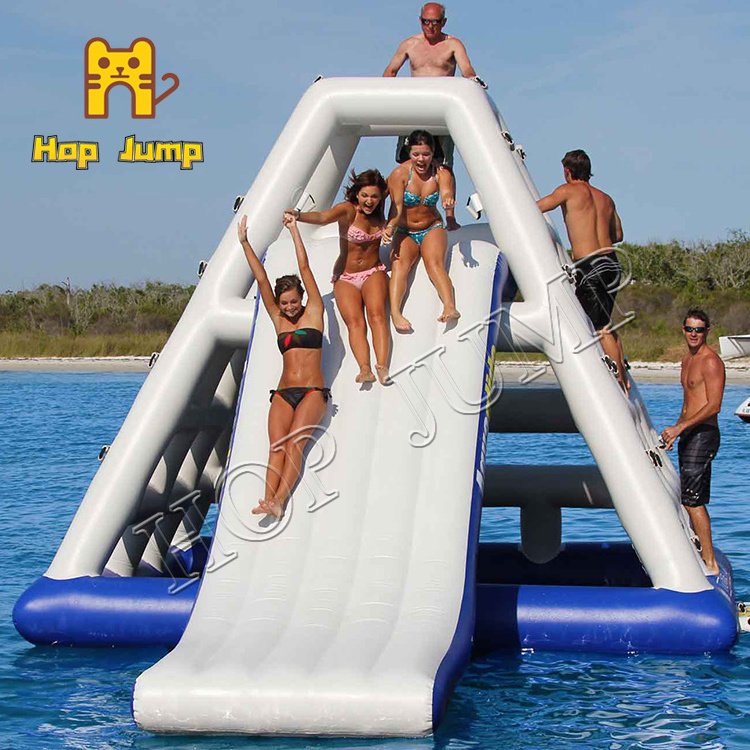 Climbing water slide inflatable floating obstacle water floating mats inflatable iceberg water toy