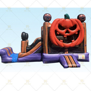 hot sale 2023 halloween pumpkin bounce house inflatable Halloween  bouncy castle for sale