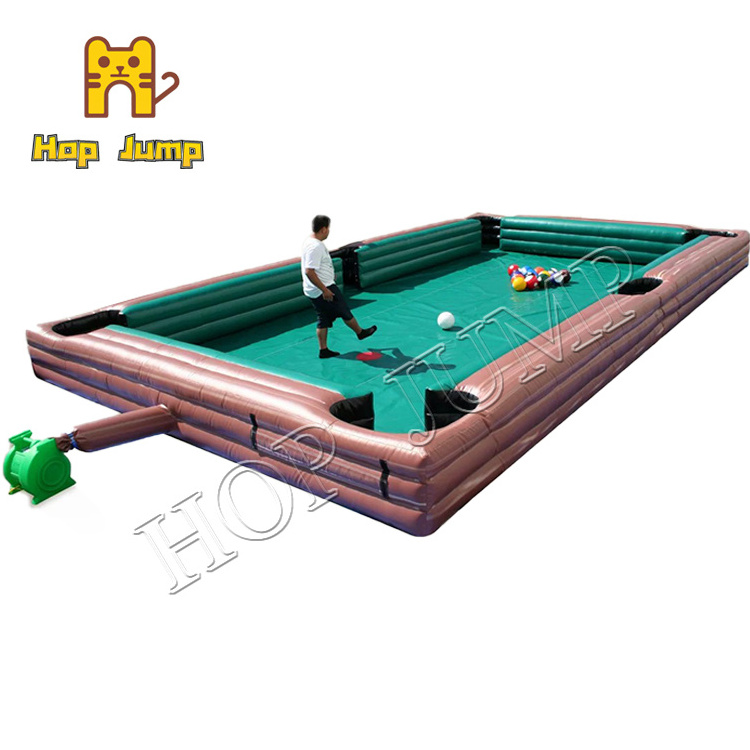 Interactive inflatable pool table soccer ball inflatable billiard table games for kids and adults