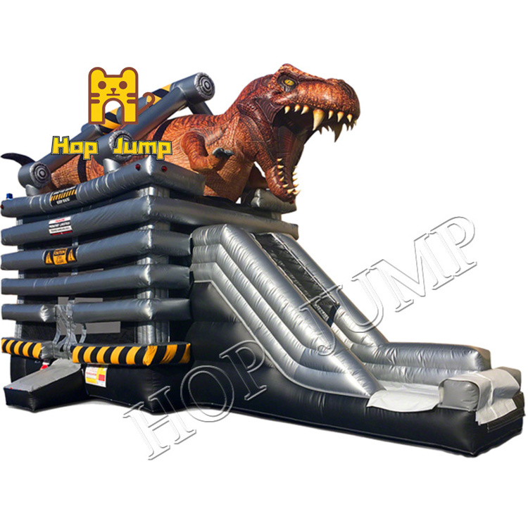 2022 Hot Sale Commercial Cheap inflatable dinosaur bouncer  Jumping Bouncy Castle with Slide for children and adults