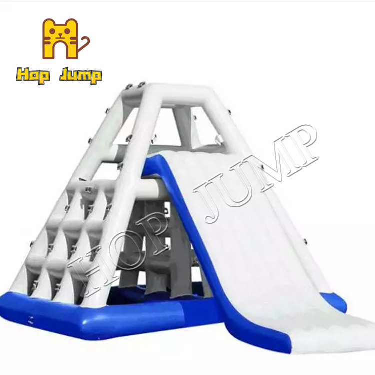 Climbing water slide inflatable floating obstacle water floating mats inflatable iceberg water toy