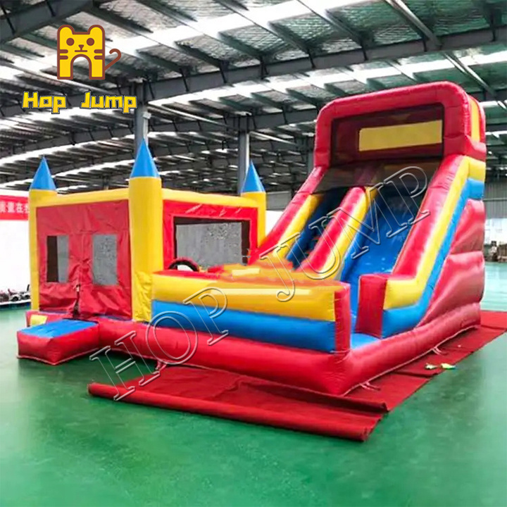 Wet dry bounce house inflatable bouncy castle water slide commercial for kids adults