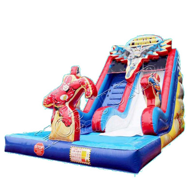 Superman slide long inflatable dry slides with blower inflatable dry slide commercial for kids