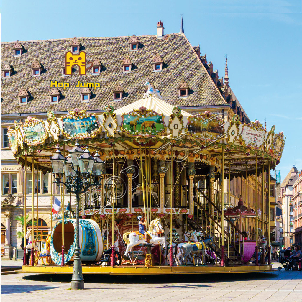 Commercial Chinese Playground Equipment Corusel China amusement park rides playground carousel merry go round horse for sale