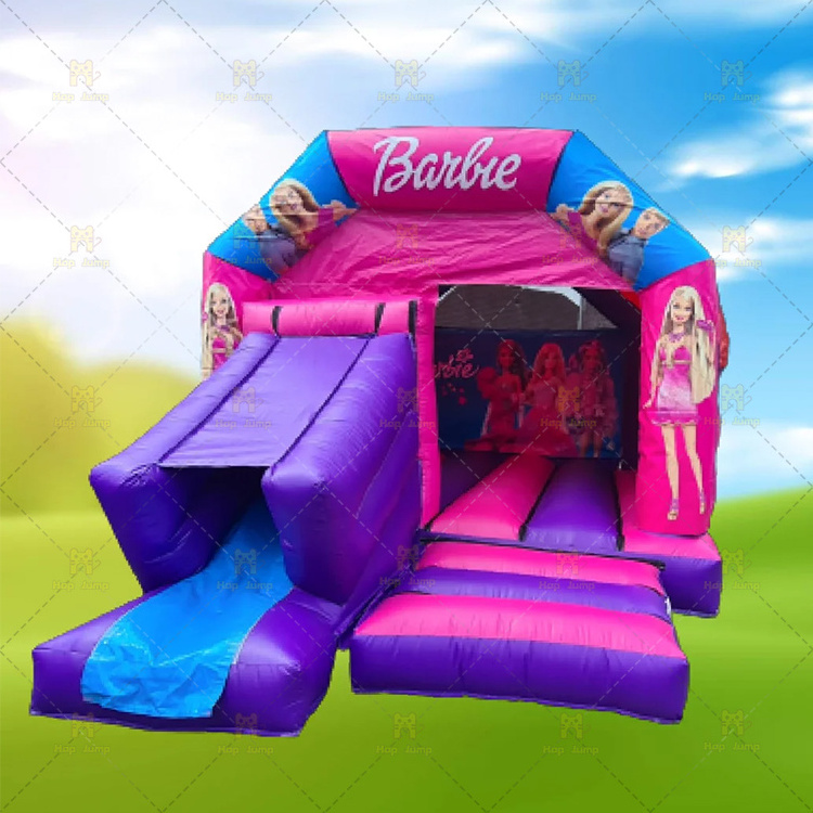 Strawberry Inflatable Castle With Slide Bounce House Fruits Theme Bouncy Castle Slide Combo