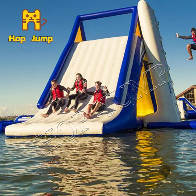 Climbing water slide inflatable floating obstacle water floating mats inflatable iceberg water toy