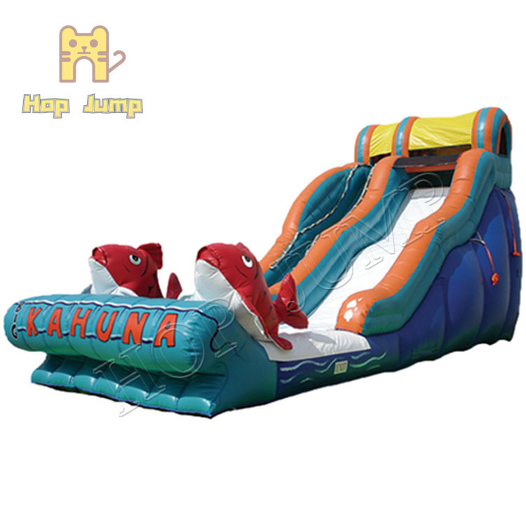 Big Kahuna Waterslide pool commercial inflatable water slide for kid big cheap bounce house jumper bouncy jump castle bouncer