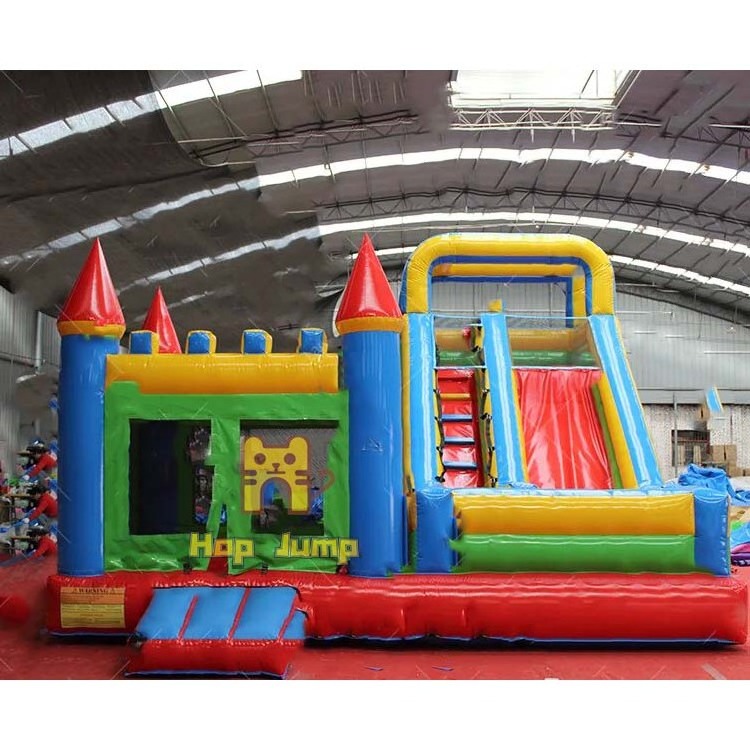 Wet dry bounce house inflatable bouncy castle water slide commercial for kids adults