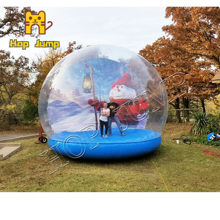 Hot Sale Giant Christmas Inflatable Snowglobe Outdoor Human Size Inflatable Snow Globe Booth