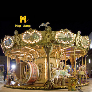 Commercial Chinese Playground Equipment Corusel China amusement park rides playground carousel merry go round horse for sale