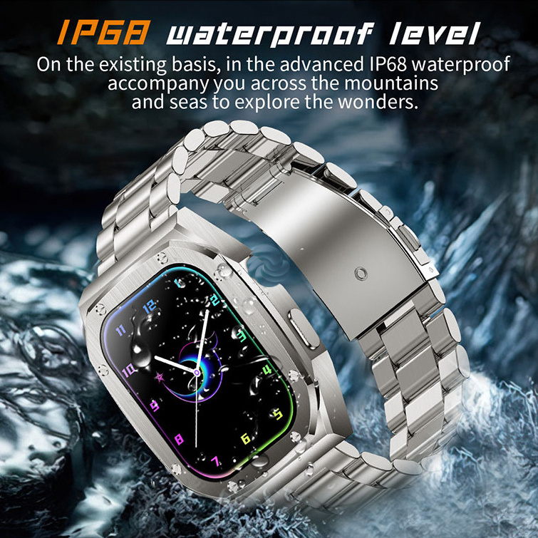 Men Hd 2.1 320*385 460mAh Z79Max Smart Watch Z79 Max Ultra Stainless Steel IP68 Waterproof Compass NFC GPS SOS Sports Smartwatch