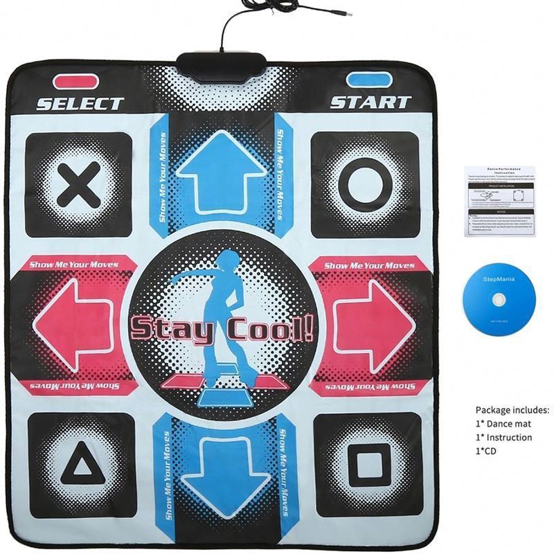 8bit 16bit 32bit TV PC USB Game Dance Pad for TV PC Yoga Sport Twin Dance Mats