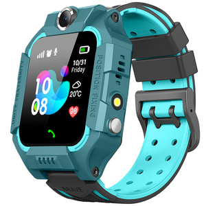 GSM LBS Anti-Loss SOS Alarm GSM Tracker Voice chat phones Rohs CE GPS SOS Call 4g Kids Child Baby Smartwatch Q19 Smart Watch Z6