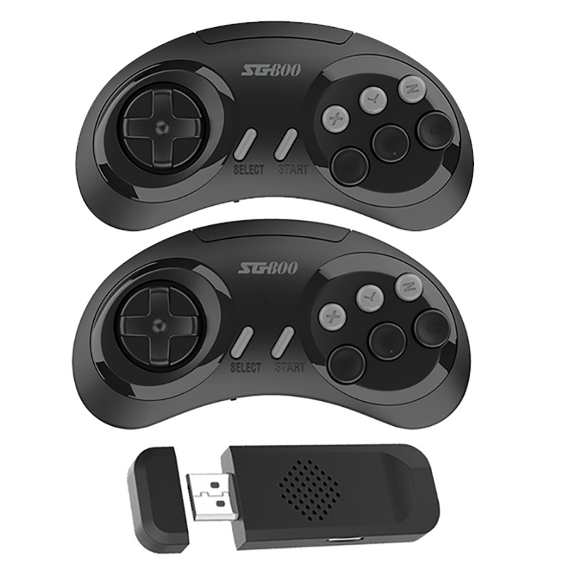 16Bit 4K HD Mini Game Stick 2.4G Retro Video TV Game Wireless Controller 688 Game Console Classic Gaming SG800 for Sega Mega