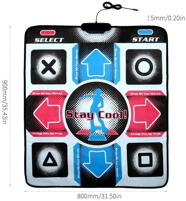 8bit 16bit 32bit TV PC USB Game Dance Pad for TV PC Yoga Sport Twin Dance Mats