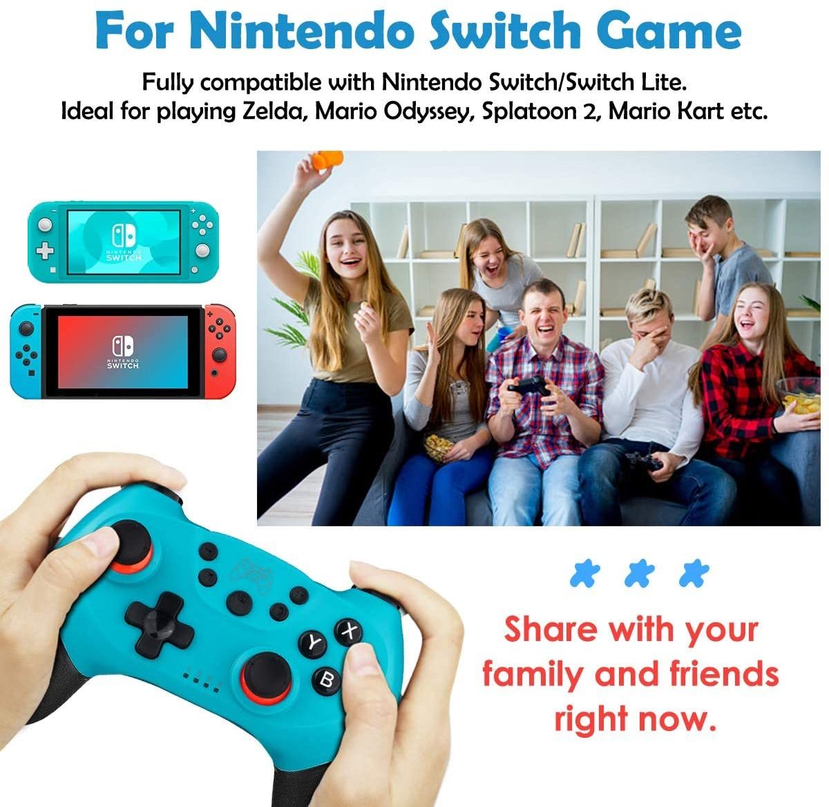 Wireless Joystick Joy Game Pad Pro Controller Gamepad for Nintendo Switch Nintendo-switch Consola Video Game Console Accessories