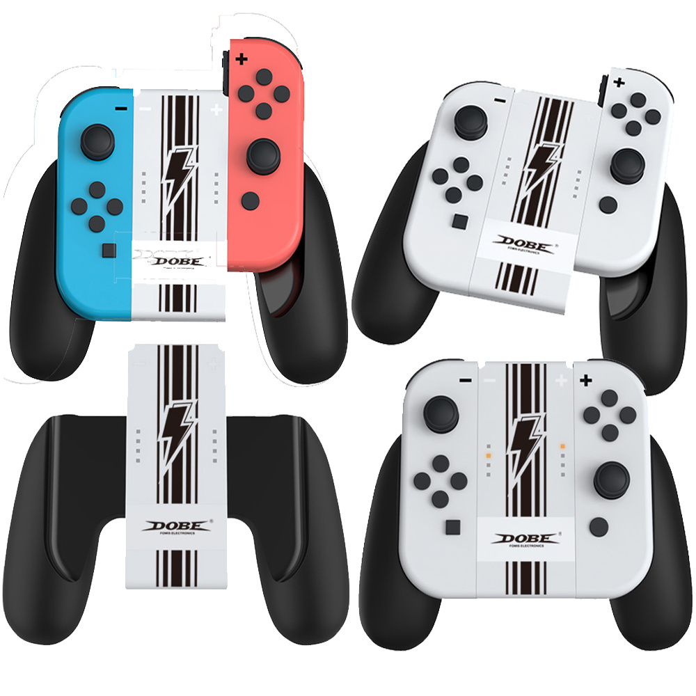 1200mAh Remote Controller Portable Charger Dock Stand Handle Grip Handgrip for Nintendo Switch OLED Joy Con Joy-con Joypad