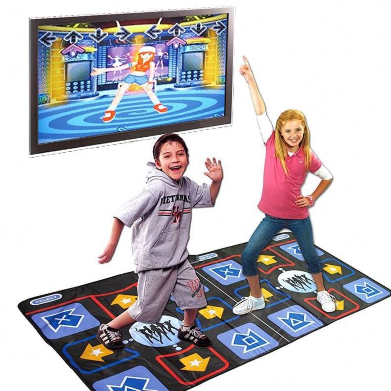 Play Electronic LED PE Folding Kids Electronic Musical Play Dancepad USB PC Tv Single Dancing Step Dance Mat Pad For Pc