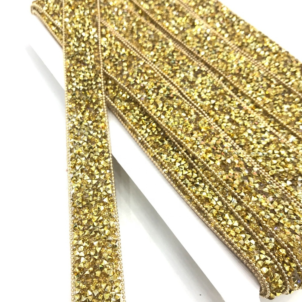 L231 2cm Rhinestone Ribbon Decoration Banding Belt Sparkling Diamond Ribbon Wrap Roll DIY Accessories