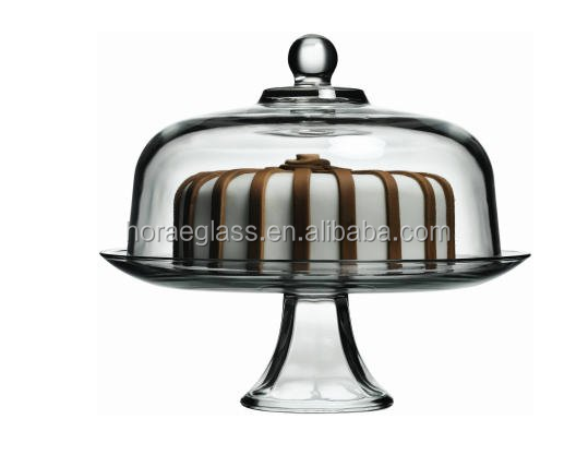 Wholesale Dining Glass Cake Dome(Pack of 2) Clear Glass Cake Dome,Glass Cake Cover