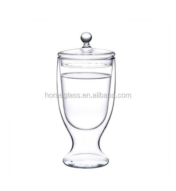 New design wine glass cup handblown beer cup glass double wall insulated glass drinking cup with good price