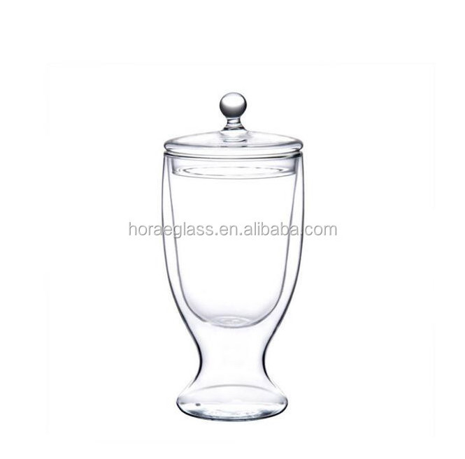 New design wine glass cup handblown beer cup glass double wall insulated glass drinking cup with good price